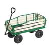 Wagon, 39in Pull-Along Wagon with Wooden Sides & Handle, 551lbs Capacity, 10 Tires - Outdoor Utility Wagon for Beach, Camping, Gardening view 1