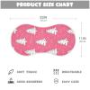 Emelivor Christmas Tree Pink Print Muslin Burp Cloths for Baby Super Soft Baby Burp Cloths 2 Pack Absorbent Baby Bibs Washcloths Towel Spit Up Burping Rags for Newborn Boys Girls view 4