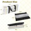 3 Pcs Empty Mahjong Bag Set Seamless French country kitchen stripe fabric print Blue yellow white Soft American Mahjong Tile Carrying Case Rack and Pushers Bags Game Night Accessories Gifts for Women view 2