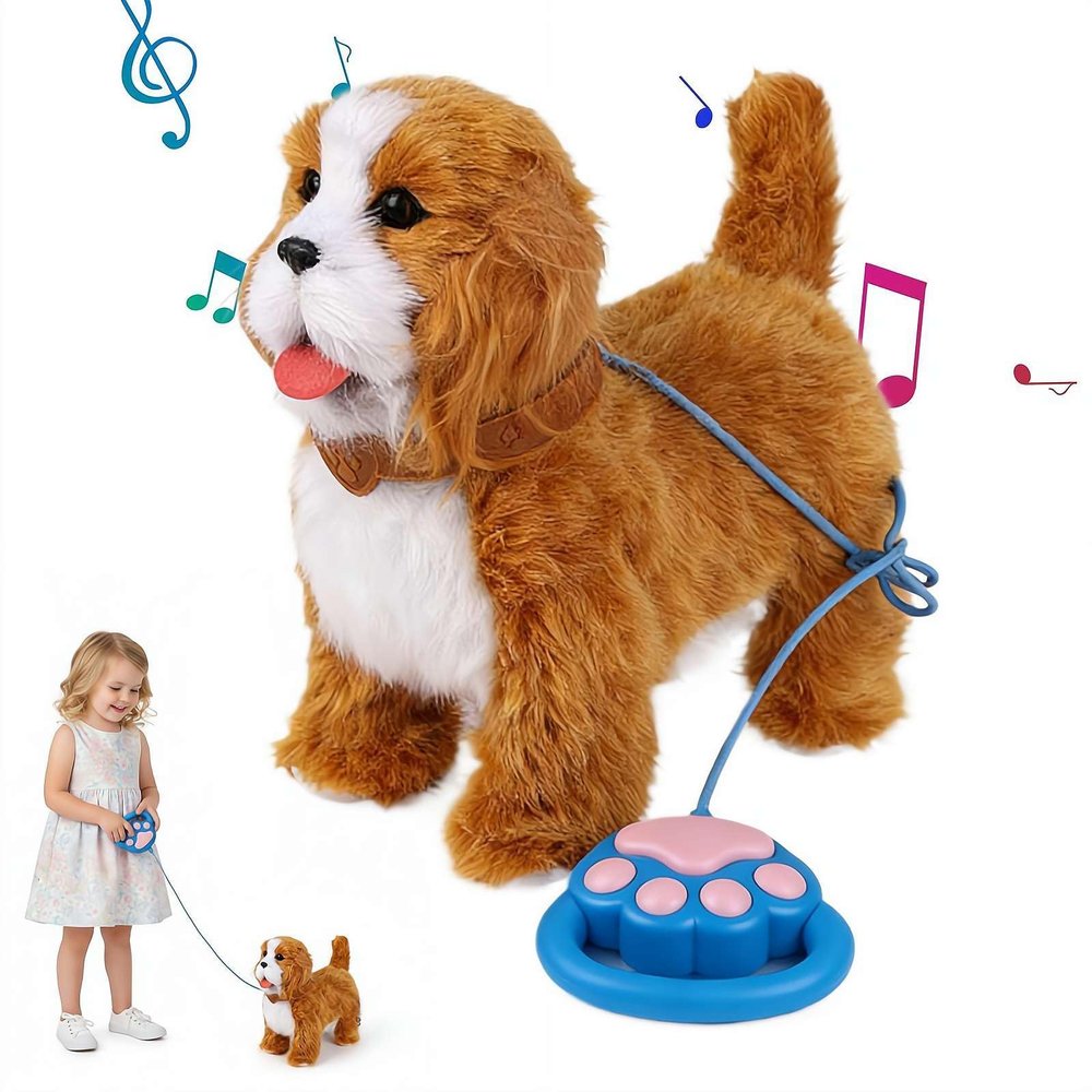 2026 New Wuffy Robot Dog, Robot Puppy That Acts Like a Real Puppy, Robot Dogs Realistic,Ai PuppyRobot Realistic Dog with Touch Sensing, Voice Mimic, Lifelike-Sounds, Tongue & Licking Motion for Kids