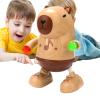 Capybara Toy  ABS 15x9.5x19.5cm | Electric Musical Singing Dancing Doll with Lights Motion | Interactive Swaying Walking Animal Figure for Kids Playtime Birthday and Home Entertainment Use view 1