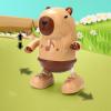 Capybara Toy  ABS 15x9.5x19.5cm | Electric Musical Singing Dancing Doll with Lights Motion | Interactive Swaying Walking Animal Figure for Kids Playtime Birthday and Home Entertainment Use view 2