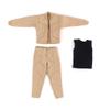 1/12 Scale Workwear Jacket Set for 6" Body Action Figure, Action Doll Clothes for Action FiguresNo Figure Khaki view 2