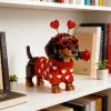 2026 Valentines Day Exclusive Dachshund Brick Set - Adorable Buildable Dog Model with Heart-Shaped Design, Cute Dog Building Blocks Toy, Ideal Gift for Valentine's Day, Fun DIY Building Toy (2PC) view 3