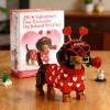 2026 Valentines Day Exclusive Dachshund Brick Set - Adorable Buildable Dog Model with Heart-Shaped Design, Cute Dog Building Blocks Toy, Ideal Gift for Valentine's Day, Fun DIY Building Toy (2PC) view 4