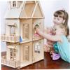 1:12 Scale Birch Mini Dollhouse Door, DIY Miniature Accessory for Dollhouse Decoration & Collectors view 3