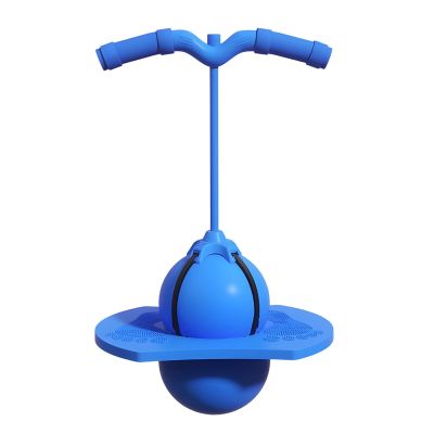 Balance Jumping Ball, Crazy Jumper Jump Ball for Kids & Adults -Balance Board with Handle, Indoor & Outdoor Fun, Perfect for Balance, Coordination, And Fitness (Blue)