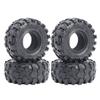 4PCS 1.0" Soft Rubber Tyres Mud Terrain Wheel Tires 58x24mm 63x24mm for 1/18 TRX4M 1/24 Axial SCX24 Bronco Fcx24 RC Crawler Upgrade Part (C 58X24mm) view 1