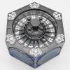 7-in-1 Mechanical Rotating Dice, Metal One-Piece Dice Set, Comes with Gift Box, Suitable for Role-Playing (Pearl Gun Color - Blue) view 1