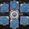 7-in-1 Mechanical Rotating Dice, Metal One-Piece Dice Set, Comes with Gift Box, Suitable for Role-Playing (Pearl Gun Color - Blue) view 2