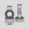 Models Upgrades Parts For Traxxas For Trx4 For Axial For Scx10 For Capra Tf2 Gen8 1/10 4pcs Wheel Tires Silica Gel Rubber Insert Foam Rc Crawler Car(Blue) view 3