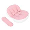 GARVALON Pregnancy Body Pillow U Shaped Belly Support Pillow for Pregnant Women Waist and Back Support for Sleeping and Nursing with Soft Pink Cover view 1