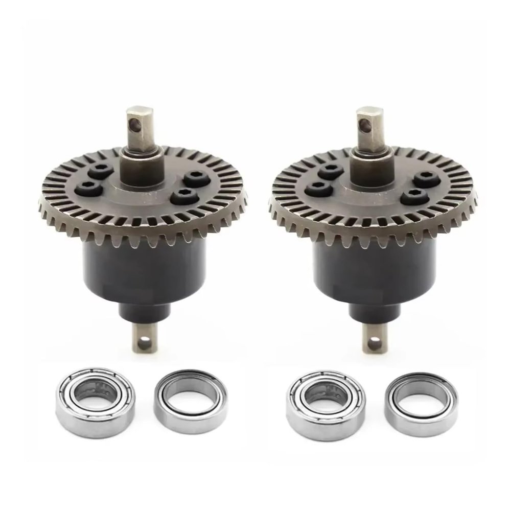 YTRASDF RC Spare Part Compatible with Slash 4x4 for VXL for Stampede for Rustler HQ727 1/10 RC Car Parts Front and Rear Differential with Bearing(2pcs)