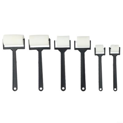 6pcs Sponge Roller Set for Kids, Foam Painting Brushes for Children's Craft Projects, Lightweight Small Hand Painting Tools, Assorted Sizes (2.-6cm)