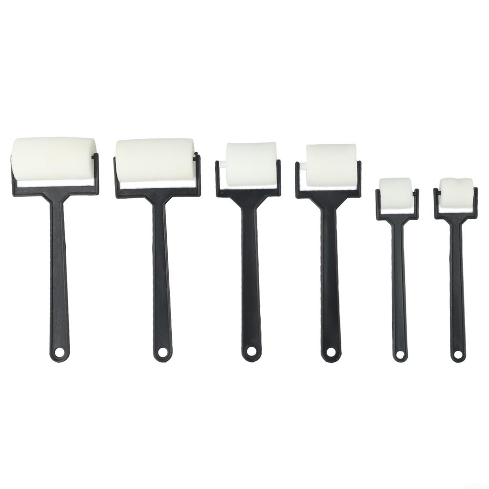 6pcs Sponge Roller Set for Kids, Foam Painting Brushes for Children's Craft Projects, Lightweight Small Hand Painting Tools, Assorted Sizes (2.-6cm)