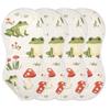 Mazeann Frog Forest Mushrooms Burp Cloths Baby Boys Girls Absorbent Soft Cotton Burping Cloths Rags 4 Pack view 1