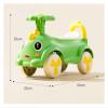 Wiggle Car 4 Wheels Ride on Push Car with Under-seat Storage Horn Music Toys for Toddlers Boys Girls(Green) view 2