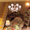 1:12 Scale Dollhouse Chandelier 2.5x3.4 Inch, Vintage Alloy Miniature Light for DIY Doll House view 2