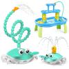 Water Table Pump, 5400mAh Rechargeable Crab Water Pump for Water Table with 3 Modes Sprinkler, 8 Hours Non-Stop Fun Summer Outdoor Water Toys Outside Water Play Table Accessories for Kids Toddlers view 1
