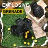 Sratte 1 Pcs Toy Hand Grenade for Cs Game with 10 Round Foam Ammo Model Tactical Fake Grenade for 14+ and Adults Outdoor Army Military Camo Party Favors Pretend Role Play Prop Game(Black) view 2