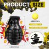 Sratte 1 Pcs Toy Hand Grenade for Cs Game with 10 Round Foam Ammo Model Tactical Fake Grenade for 14+ and Adults Outdoor Army Military Camo Party Favors Pretend Role Play Prop Game(Black) view 3