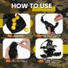 Sratte 1 Pcs Toy Hand Grenade for Cs Game with 10 Round Foam Ammo Model Tactical Fake Grenade for 14+ and Adults Outdoor Army Military Camo Party Favors Pretend Role Play Prop Game(Black) view 4