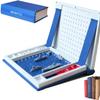 BibYuga Playbook'd Hangman, 3D Printed Magnetic Chess Set, Playbook Board Game, Hangmans Challenge Game, Portable Books Design Board Game for Adults (Sea Battle) view 1