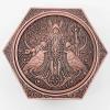 7-in-1 Mechanical Rotating Dice, All-Metal Dice Set with Gift Box, Suitable for Role-Playing (Antique Red) view 3
