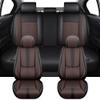 Cresater Universal Car Seat Covers Fit for Jeep Wagoneer L 2023-2025,Full Set Leather Seat Cover,Airbag Compatible Car Seat Cushions,Waterproof Seat Covers for Cars(Brown-Black) view 1