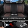Cresater Universal Car Seat Covers Fit for Jeep Wagoneer L 2023-2025,Full Set Leather Seat Cover,Airbag Compatible Car Seat Cushions,Waterproof Seat Covers for Cars(Brown-Black) view 4