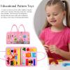 Sensory Board - toddlerr Educational Activities Sensory Toys, Fine Motor Skills Toy Travel Game | Preschool Learning Activities for Life Skills Training view 4