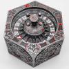 7-in-1 Mechanical Rotating Dice, Metal Dice Set, with Gift Box, Suitable for Role-Playing Games (Bloodstain Steel) view 1