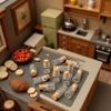10Pcs Dollhouse Glass Jars Miniature, 1/12 Scale with Cork, Empty Food Container for Kitchen Restaurant Dcor view 4