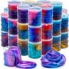 24 Pack Galaxy Star Slime,Party Favor for Kids Girls & Boys,Non Sticky, Stress & Anxiety Relief, Wet, Super Soft Sludge Toy,Birthday Gifts for Kids Girl and Boys, Easter Egg Filling Stuffers view 1