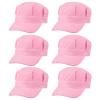 Chicingyou 6 Pack Train Conductor Hat Engineer Hats Train Favors,Pink view 1