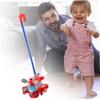 Push Airplane Toy, Push Along Toys Baby Pushing Airplane Toy with Long Handle Walking for Toddlers for Daily Use view 2