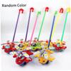 Push Airplane Toy, Push Along Toys Baby Pushing Airplane Toy with Long Handle Walking for Toddlers for Daily Use view 3