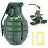 Sratte 1 Pcs Toy Hand Grenade for Cs Game with 10 Round Foam Ammo Model Tactical Fake Grenade for 14+ and Adults Outdoor Army Military Camo Party Favors Pretend Role Play Prop Game (Green) view 1
