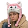 Animal Winter Hats Kids, Warm Cartoon Cute Soft Headpiece, 2-Piece Animal Hat Set, Sturdy Knit Cartoon Hats for Picnics Hikes New Year Daily Indoor Outdoor Thanksgiving Holiday Birthday Home Vacation view 1