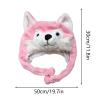 Animal Winter Hats Kids, Warm Cartoon Cute Soft Headpiece, 2-Piece Animal Hat Set, Sturdy Knit Cartoon Hats for Picnics Hikes New Year Daily Indoor Outdoor Thanksgiving Holiday Birthday Home Vacation view 2