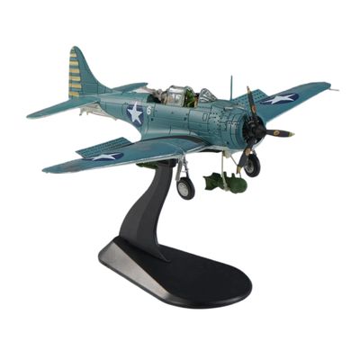 Eairsoky 1:72 Scale Douglas SBD Dauntless Weathered Dive Bomber Die-cast Aircraft Model Military Airplanes Alloy Models for Collection or Gift