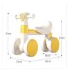 Swing Car 4 WheelsBalance Bike Toys with Music No Pedal Wiggle Car for Boy Girls Indoor Outdoor Play(Green) view 2