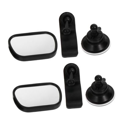 TINEASUR 2pcs Rearview Mirror for Car Backseat Observation, Shatterproof Wide-angle Adjustable 360 Rotation Automotive Interior Mirror for Safety