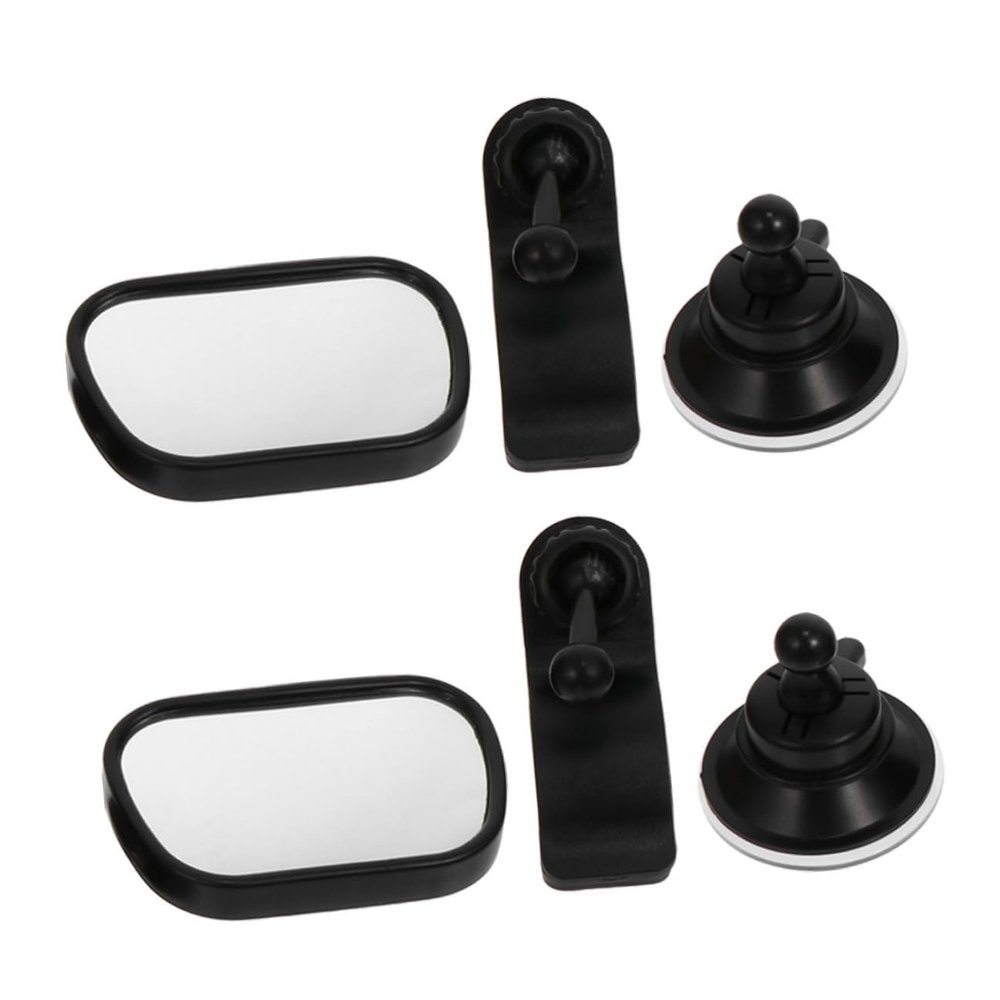 TINEASUR 2pcs Rearview Mirror for Car Backseat Observation, Shatterproof Wide-angle Adjustable 360 Rotation Automotive Interior Mirror for Safety