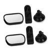 TINEASUR 2pcs Rearview Mirror for Car Backseat Observation, Shatterproof Wide-angle Adjustable 360 Rotation Automotive Interior Mirror for Safety view 1