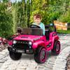 12V Kids Ride on Car with Parent Remote Control, Electric Truck Toy for Boys & Girls, All Terrain Outdoor Vehicle with Spring Suspension, LED Lights and Music Player view 2