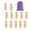 12 Pcs King Cake Baby Jesus Figures - 1.5 Inch Plastic Doll Set for Mardi Gras Decor, Great as Cake Toppers & Party Favors, Perfect for Family Gatherings and Celebrations(12pcs) view 1