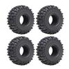 4PCS 1.0" Soft Rubber Tyres Mud Terrain Wheel Tires 58x24mm 63x24mm for 1/18 TRX4M 1/24 Axial SCX24 Bronco Fcx24 RC Crawler Upgrade Part (A 63x24mm) view 1