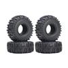 4PCS 1.0" Soft Rubber Tyres Mud Terrain Wheel Tires 58x24mm 63x24mm for 1/18 TRX4M 1/24 Axial SCX24 Bronco Fcx24 RC Crawler Upgrade Part (A 63x24mm) view 3