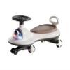 Wiggle Car with Under Seat Storage Ride on Toy Silent Flashing Wheels Music & Lights, for Boys and Girls(Brown) view 1